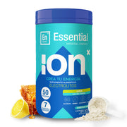 Essential, 7 Electrolitos Esenciales en Polvo + Vitamina C | Endulzado Miel De Abeja Orgánica Ni Edulcorantes Artificiales Sin Cafeína - Sabor Limón | 50 Porciones 500g | Importante: Una Vez Abierto Refrigerar y Cerrar Bien!