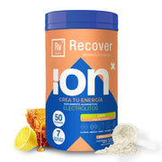 Recover, Post Workout Con 7 Electrolitos Esenciales + Espirulina + L-lisina | Sabor Limón con Miel Orgánica | Suplementos Gym Sin Edulcorantes Artificiales Sin Cafeína | 50 Porciones 500g | Importante: Una Vez Abierto Refrigerar y Cerrar Bien!