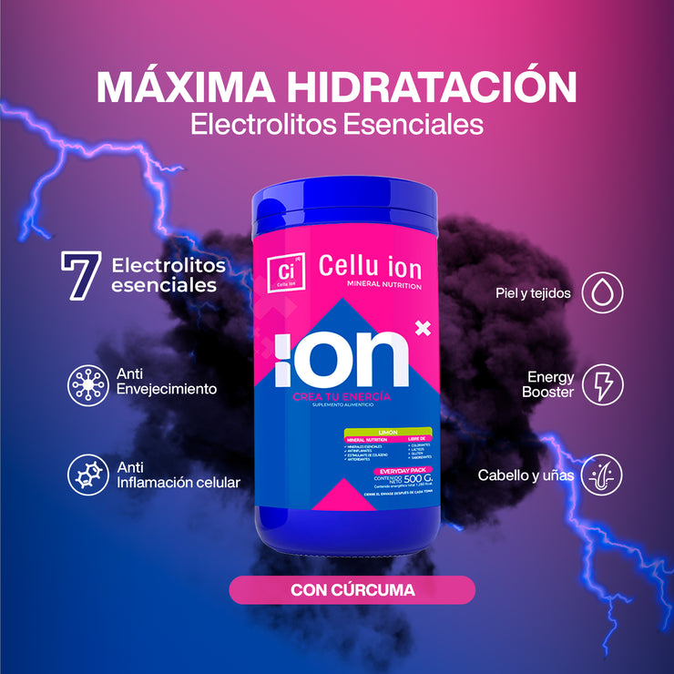 ION X Cellu ion Everyday Pack 500 g Limón 4 Unidades