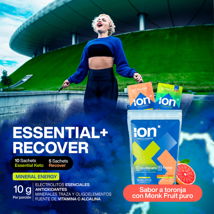 ION X Essential Keto + Recover To Go Bolsa 150 g Toronja