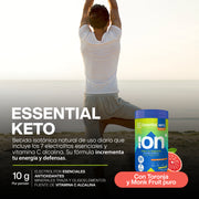 Essential Keto, 0 Carbs 0 Calorias 0 Azúcar | No rompe Ayuno | Electrolitos Sin Azúcar Con 7 Electrolitos En Polvo Esenciales + Vitamina C | Endulzado Con Monk Fruit 100% Puro  Sabor Toronja | Sin Cafeína | 50 Porciones 500g