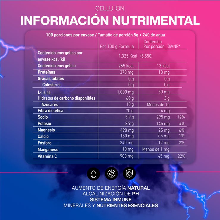 ION X Cellu ion + Recover To Go Bolsa 150 g Limón