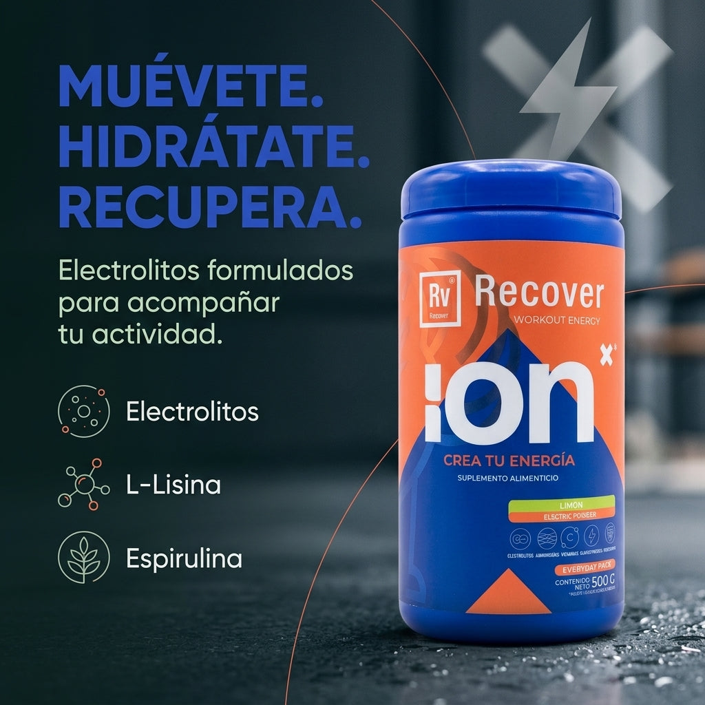 ION X Recover para hidratarte durante el movimiento y el entrenamiento