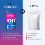 Cellu ion | Curcuma + L-lisina | Polvo para bebida isotónica que nutre e hidrata tu piel | Endulzado Miel De Abeja Orgánica Ni Edulcorantes Artificiales Sin Cafeína - Sabor Limón | 50 Porciones 500g